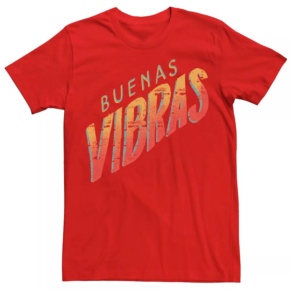 Men's Gonzales Buenas Vibras Orange Hue Text Tee,  Product Image