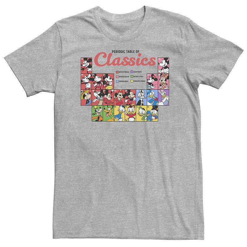 Big & Tall Disney Mickey Mouse And Friends Periodic Table Of Classics Tee, Men's,  Product Image
