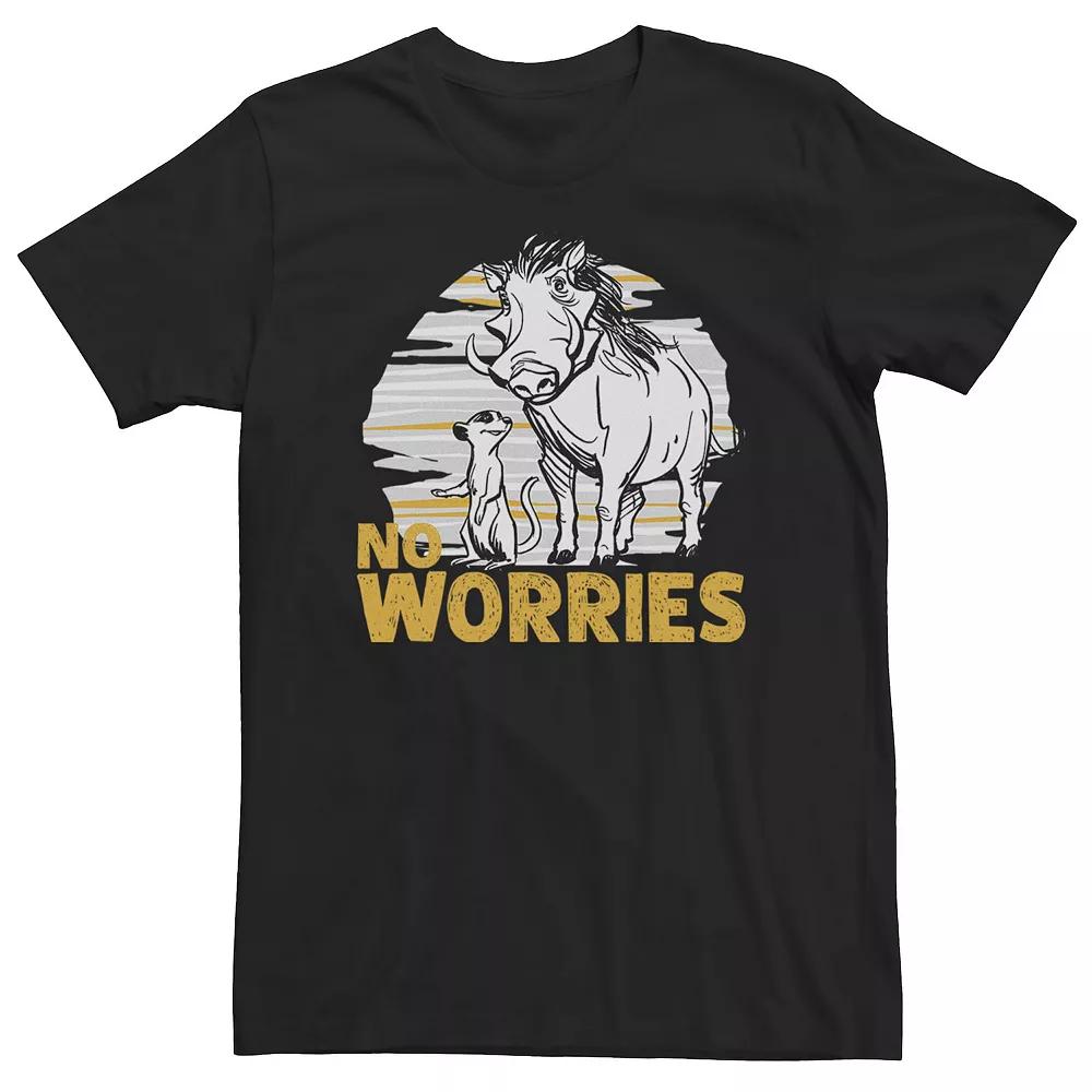 Big & Tall Disney The Lion King Live Action Timon Pumbaa No Worries Tee, Men's,  Product Image
