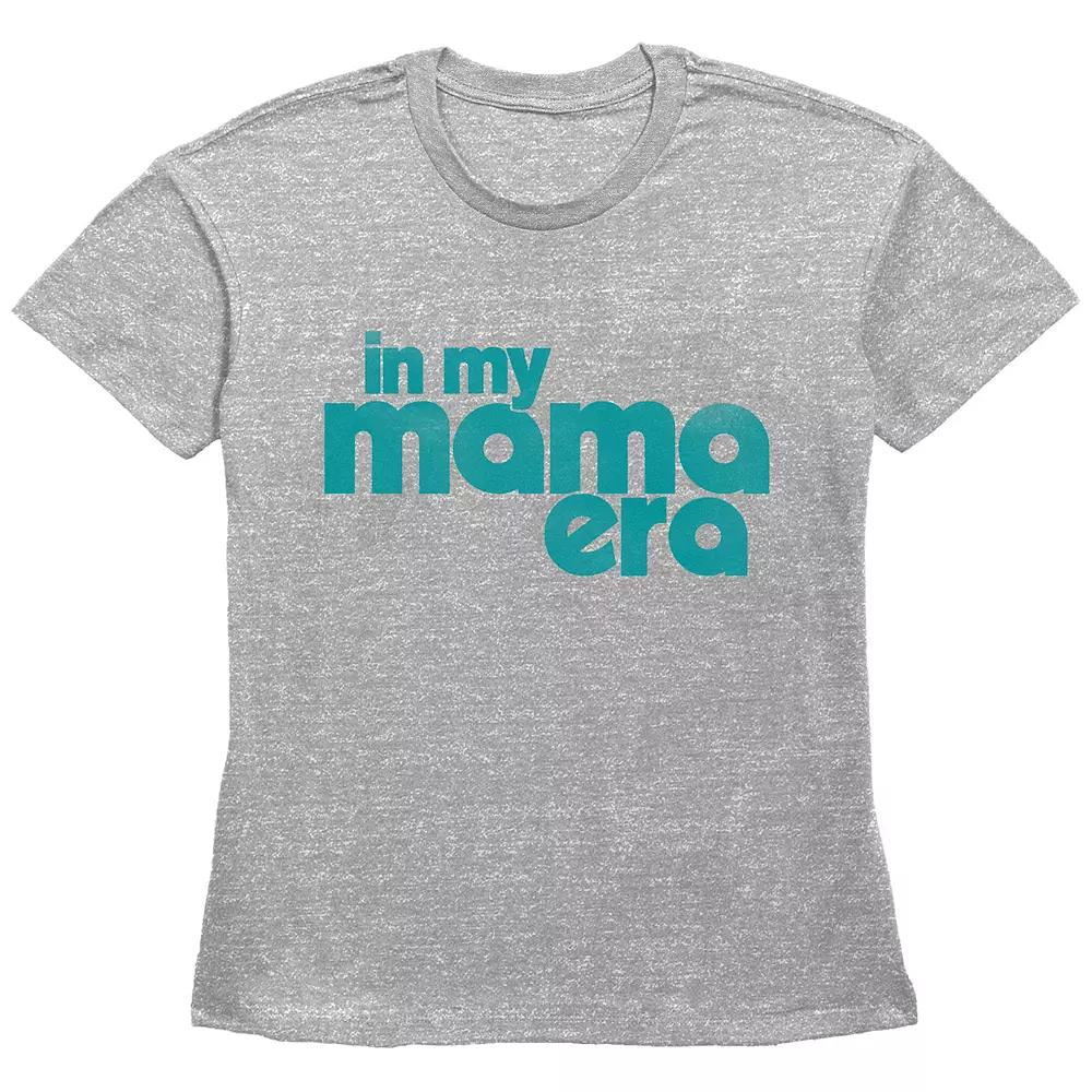 Women's In My Mama Era Basic Fit Graphic Tee, Size: XS, Black Product Image