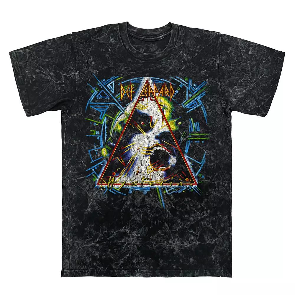 Men's Def Leppard Hysteria Mineral Wash Graphic Tee,  Product Image