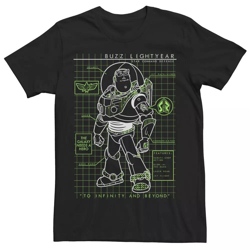 Men's Disney / Pixar's Toy Story Buzz Lightyear Schematic Tee,  Product Image