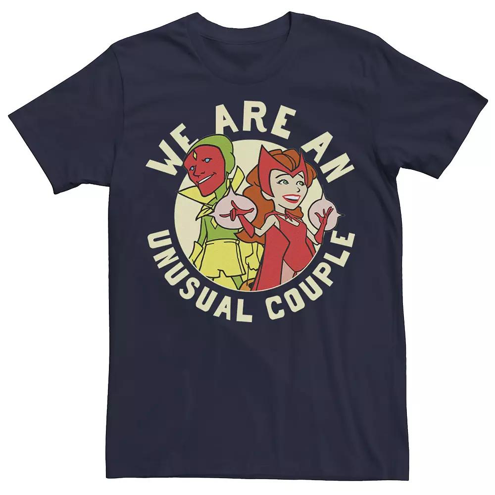 Big & Tall Marvel WandaVision Halloween "We Are An Unusual Couple" Retro Tee, Men's,  Product Image