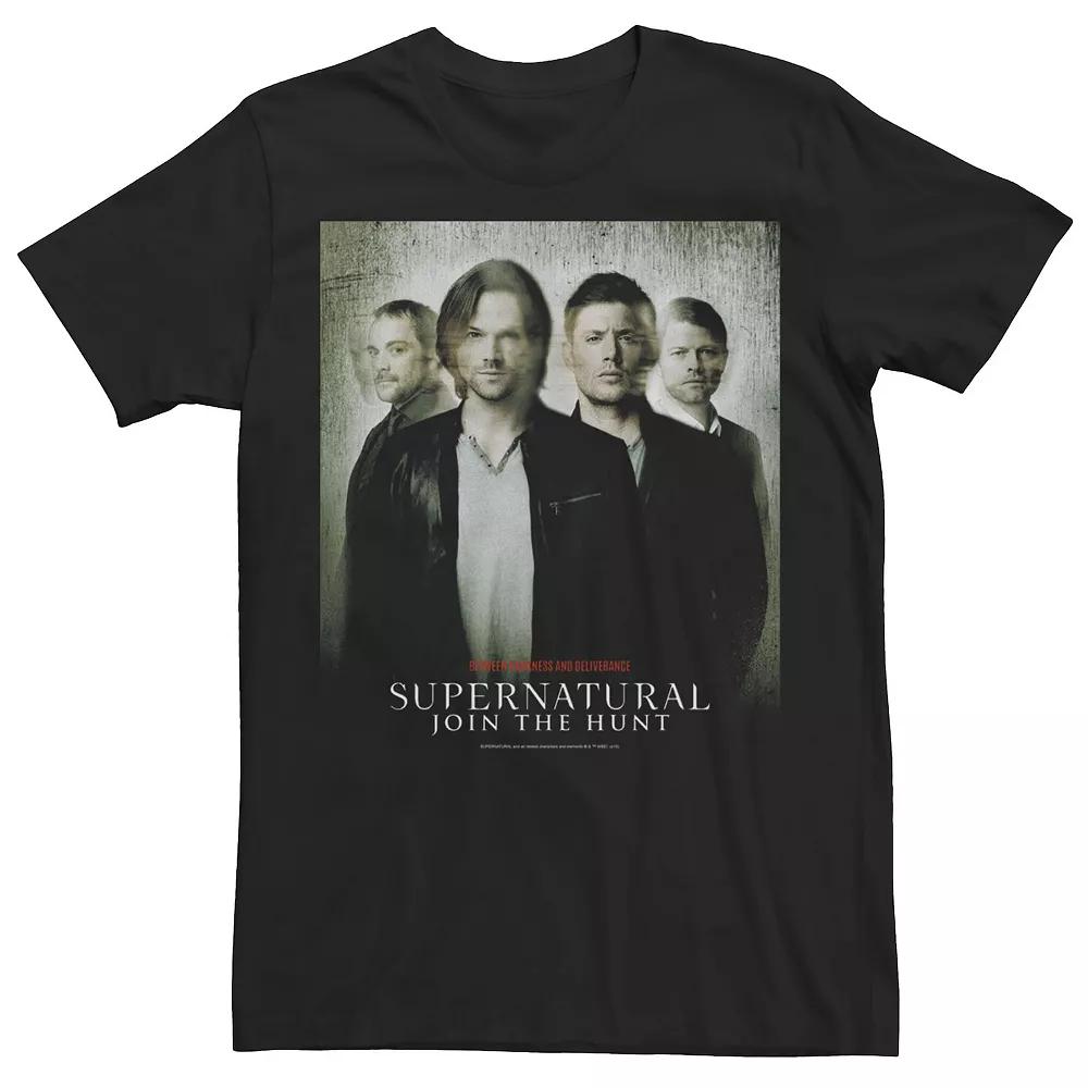 Men's Supernatural Join The Hunt Group Shot Poster Tee,  Product Image