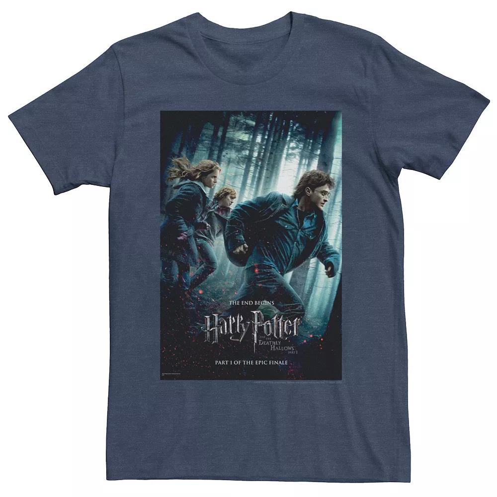 Men's Harry Potter Deathly Hallows Part One Trio Poster Graphic Tee,  Product Image