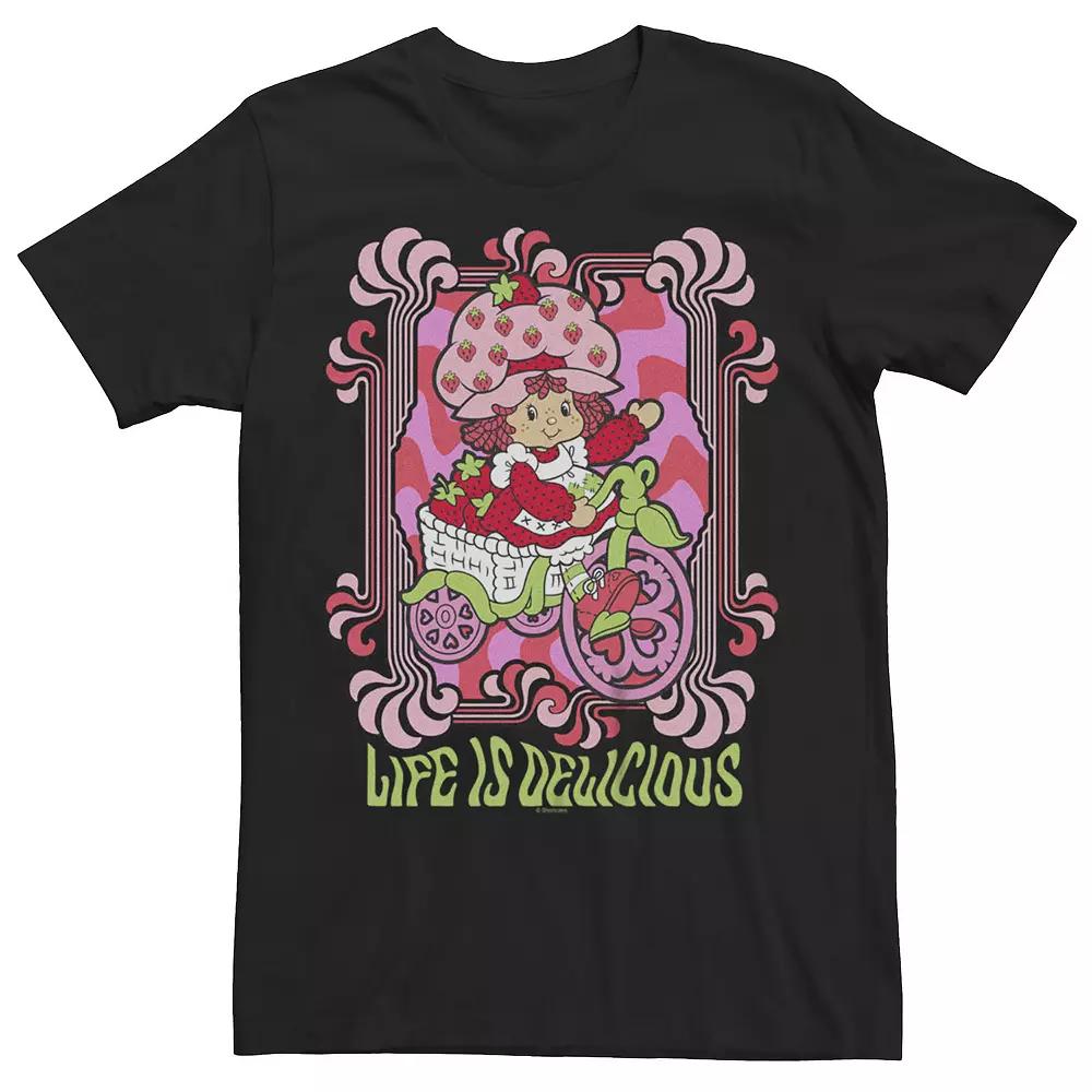 Juniors' Strawberry Shortcake Life Is Delicious Ride Boyfriend Graphic Tee, Girl's,  Product Image