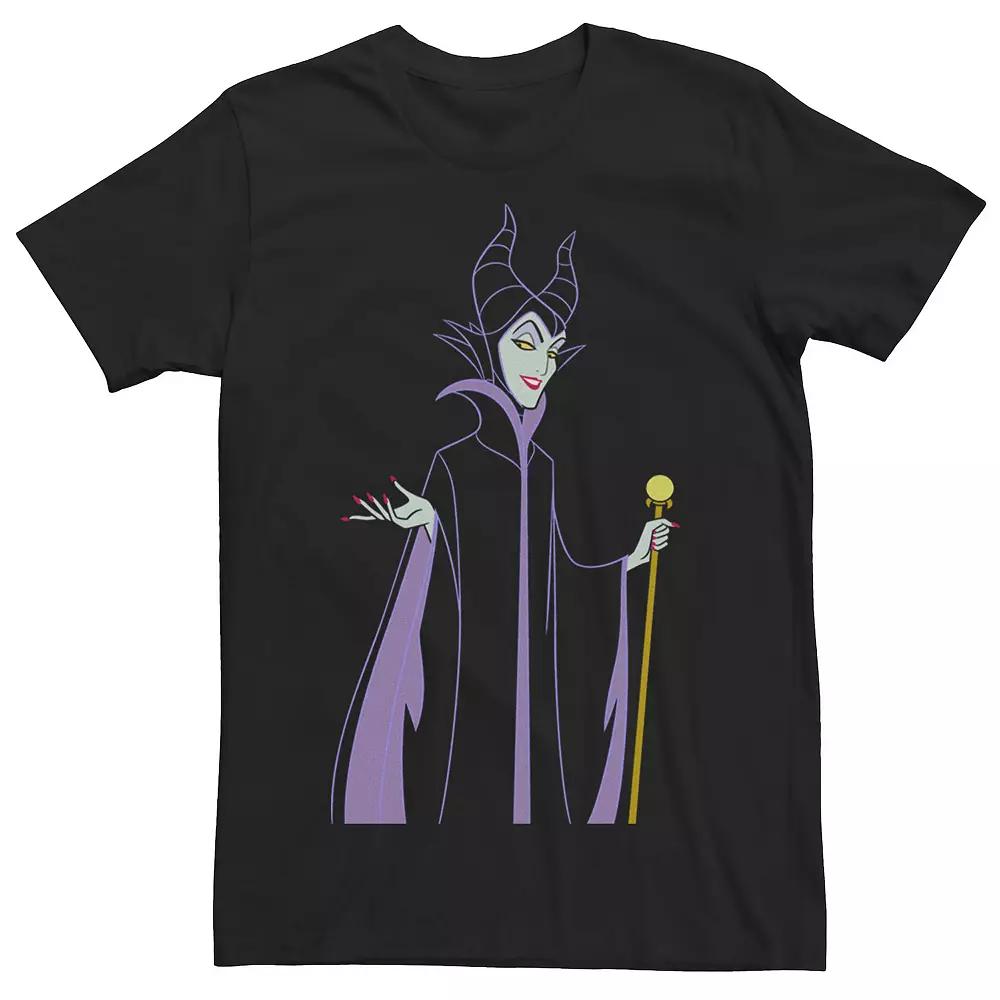 Disney's Maleficent Smirk Line Art Portrait Men's Tee,  Product Image