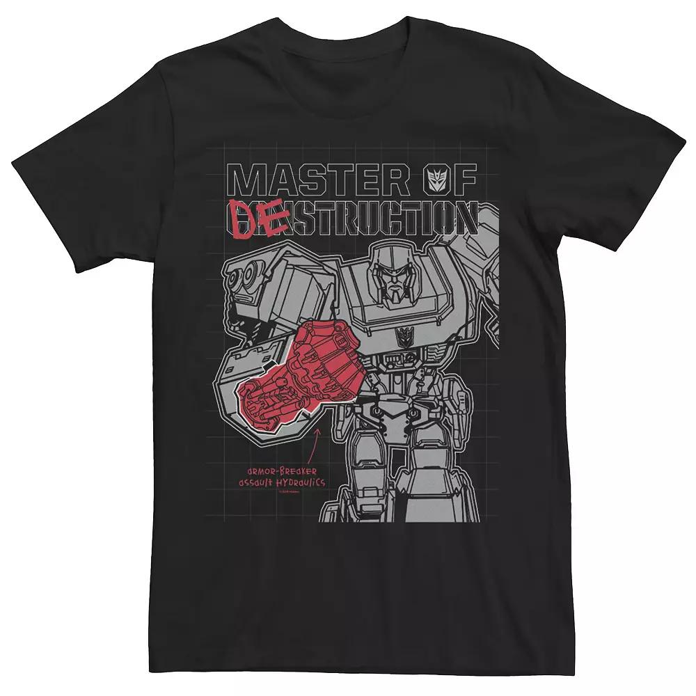 Men's Transformers Megatron Master Of Destruction Color Pop Tee,  Product Image