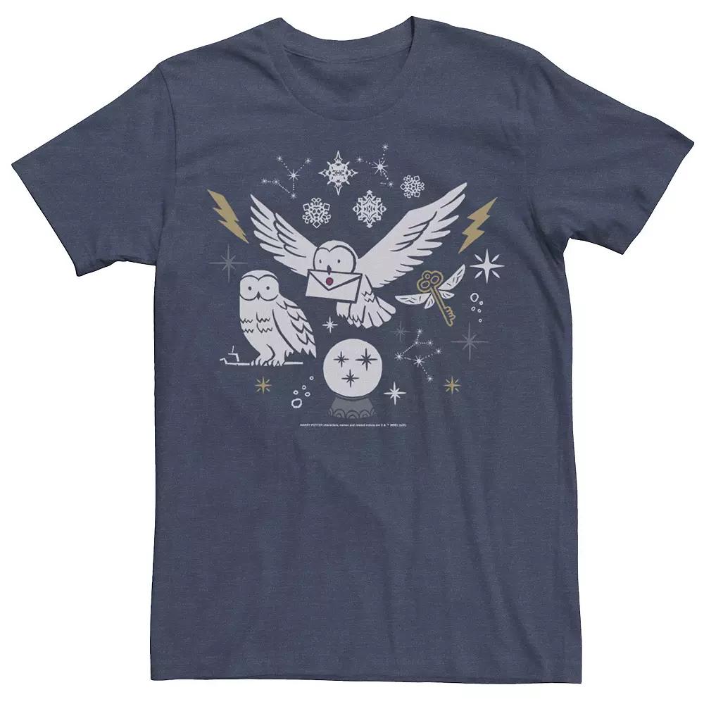 Men's Harry Potter Christmas Winter Owls Tee,  Product Image
