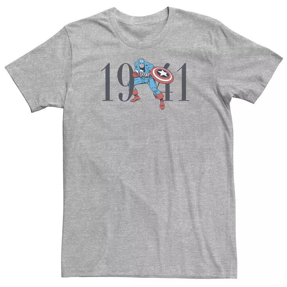 Big & Tall Marvel Retro 1941 Captain America Stance Tee, Men's,  Product Image