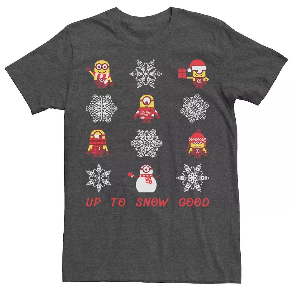 Men's Despicable Me Minions Snowflake Christmas Tee,  Product Image