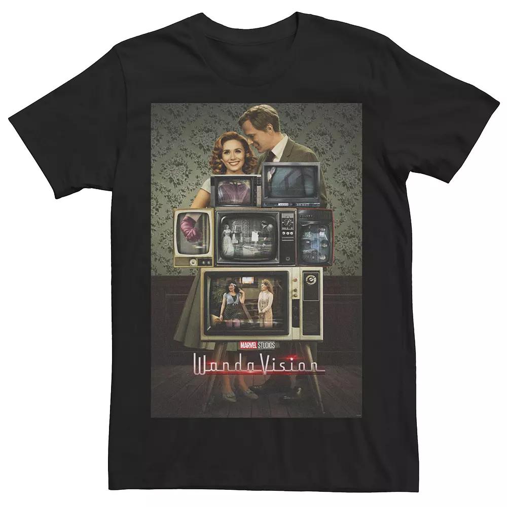 Men's Marvel Studios WandaVision Through The Years Collage Poster Tee,  Product Image