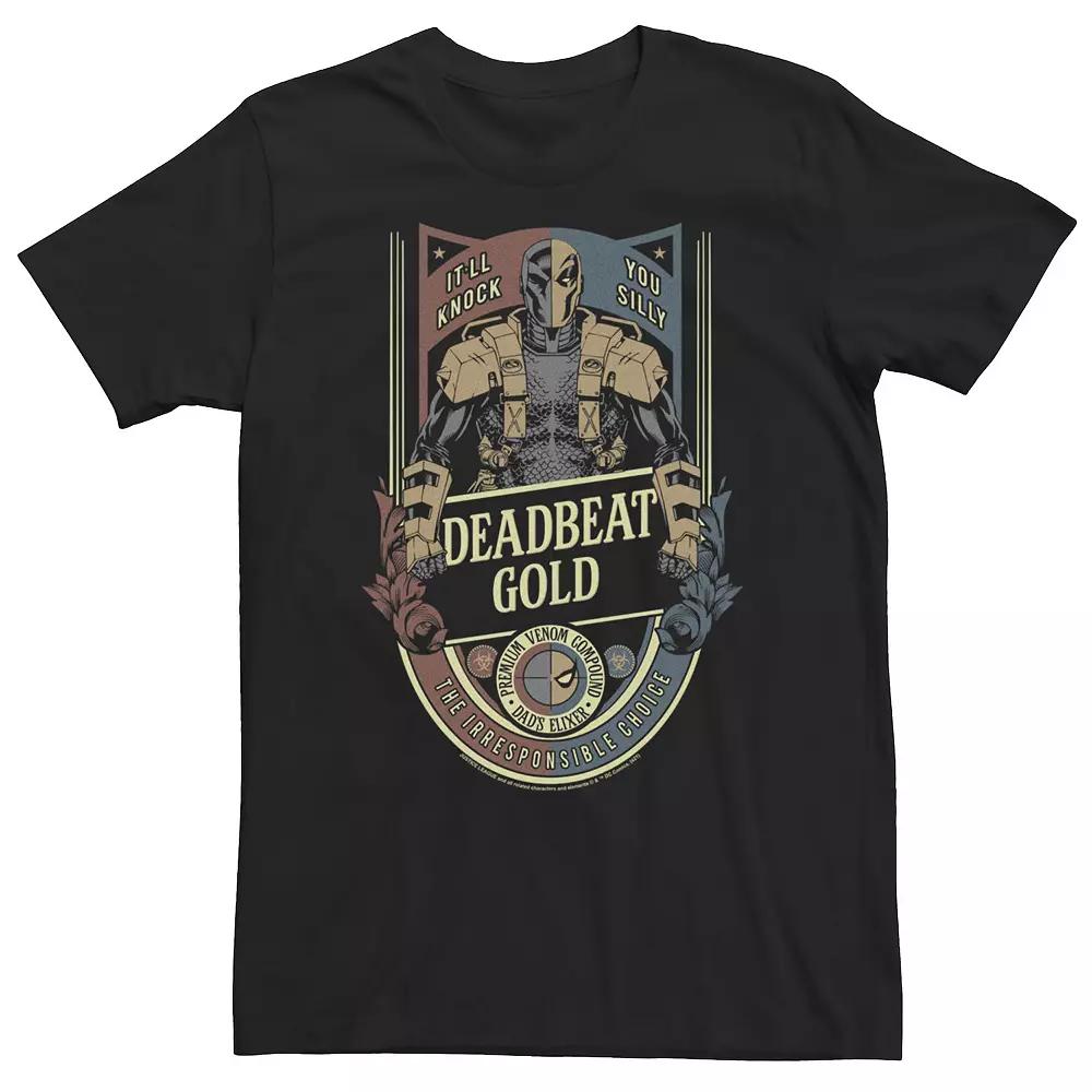 Big & Tall DC Comics Justice League Father's Day Deadbeat Gold Tee, Men's,  Product Image