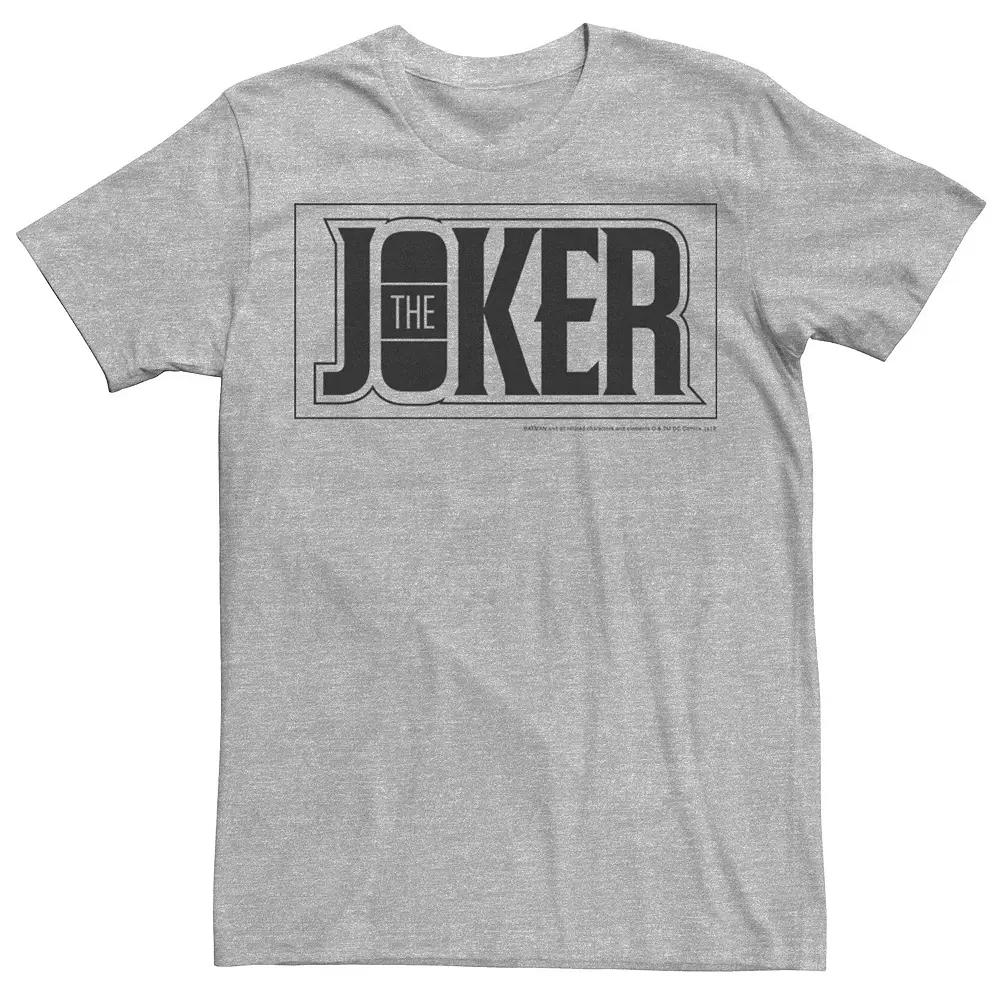 Men's DC Comics The Joker Bold Text Poster Tee,  Product Image