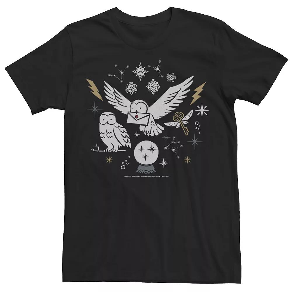 Men's Harry Potter Christmas Winter Owls Tee,  Product Image