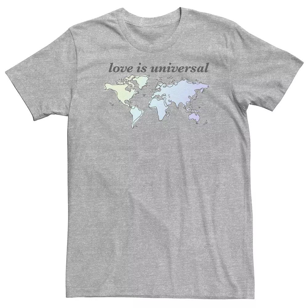 Big & Tall Trendy World Love Tee, Men's,  Product Image