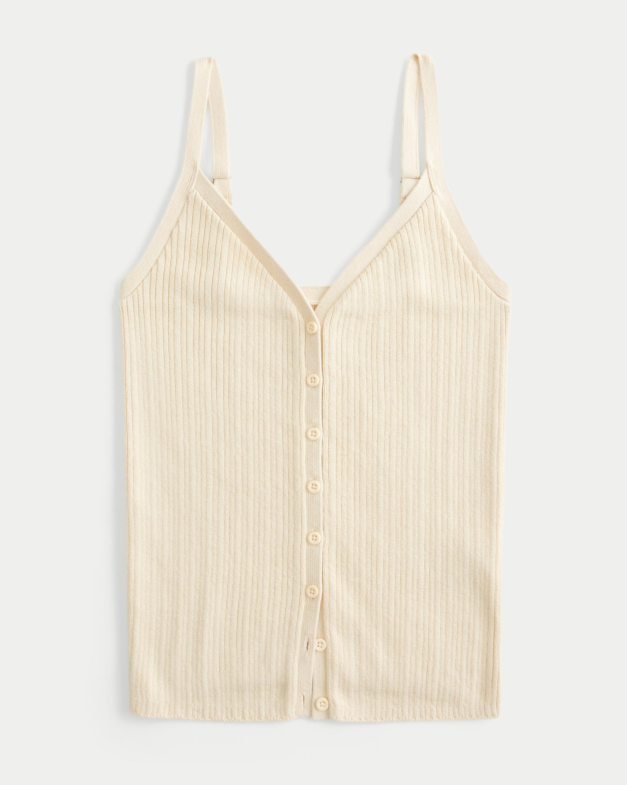 Button-Through Sweater Tank Product Image