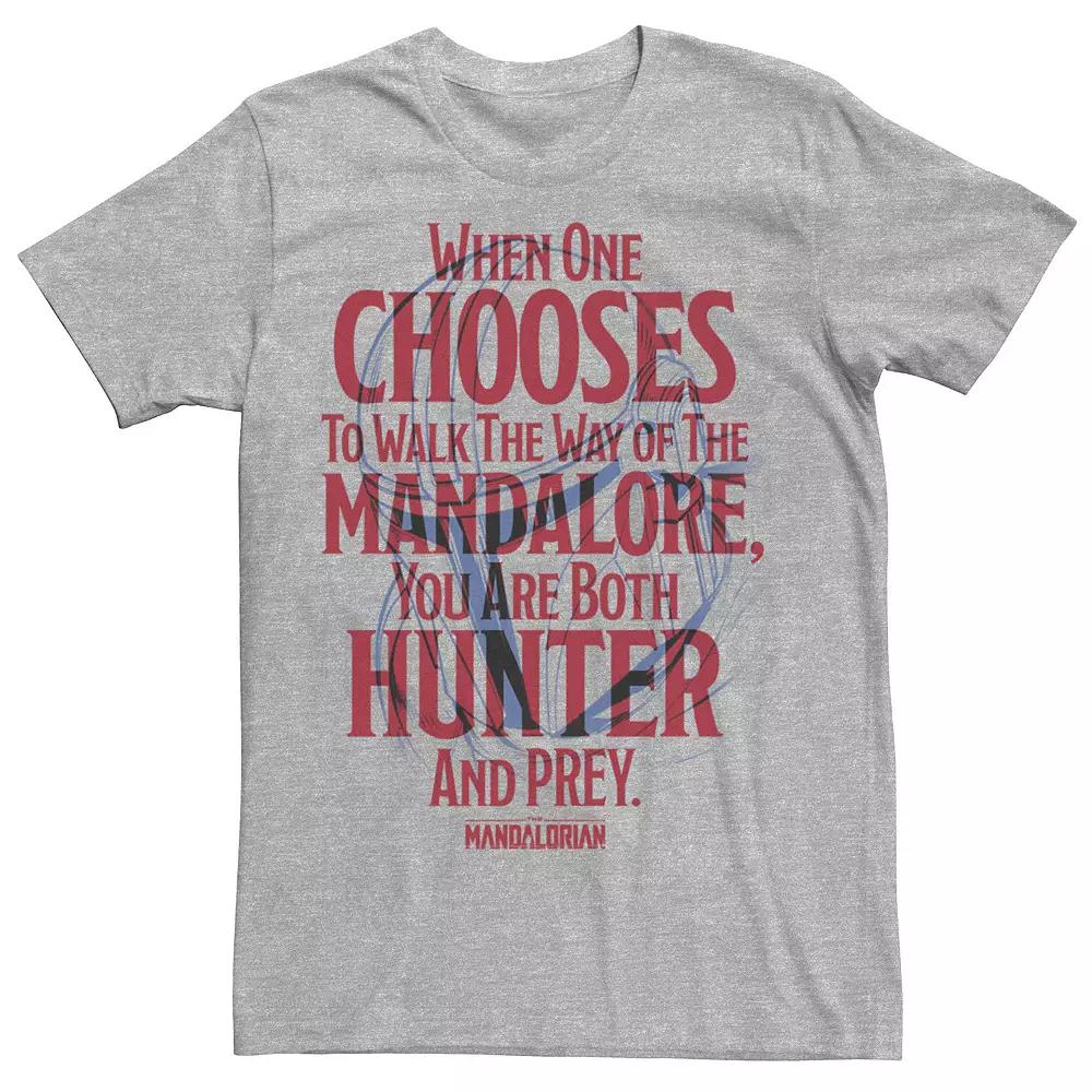Men's Star Wars The Mandalorian You Are Both Hunter And Prey Tee,  Product Image