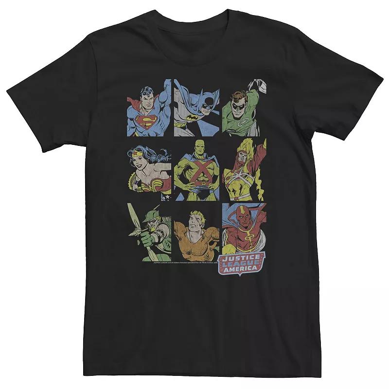 Big & Tall DC Comics Justice League Vintage Box Up Tee, Men's,  Product Image
