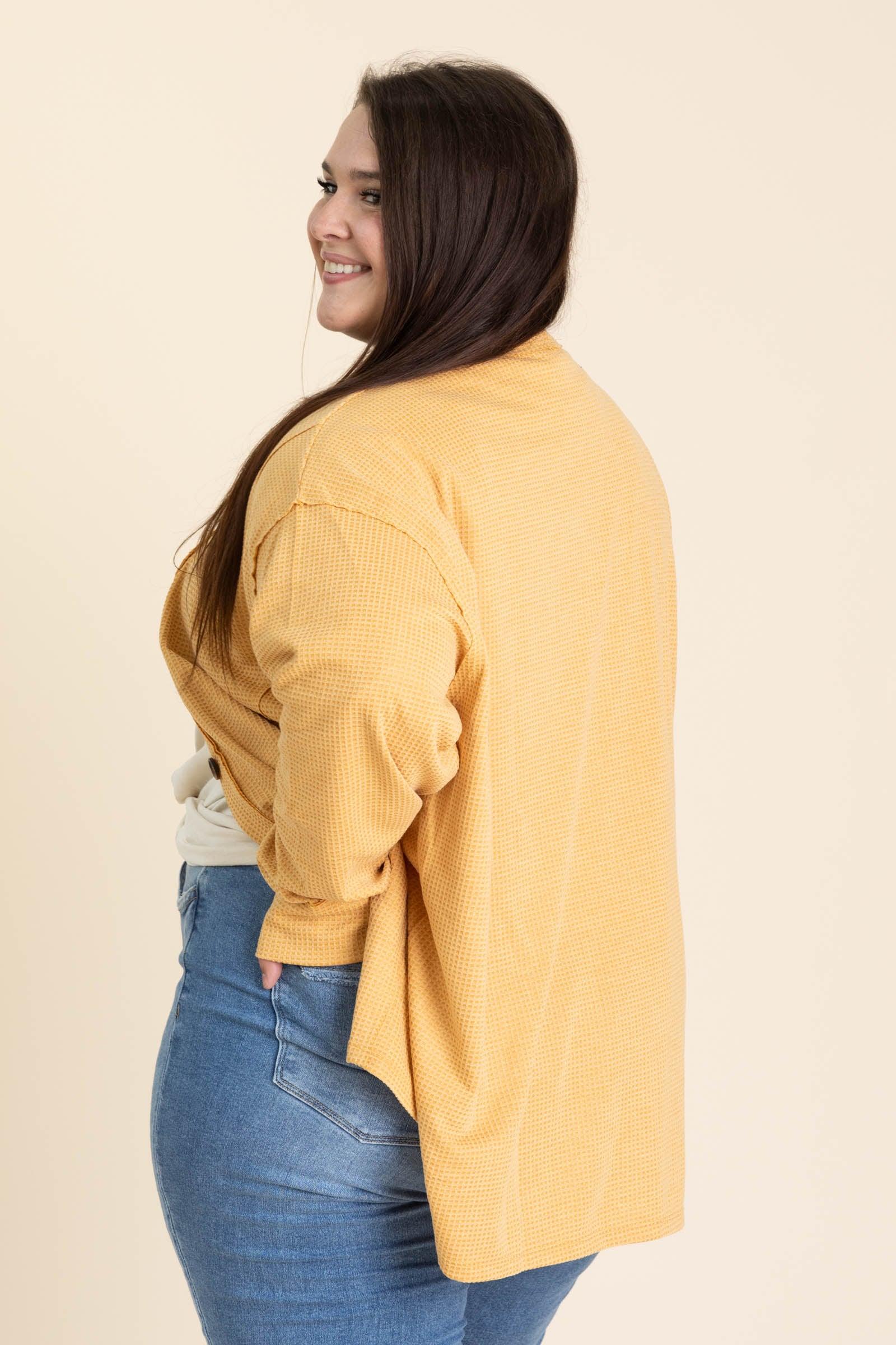 Knit Button Up Cardigans With Pockets Product Image