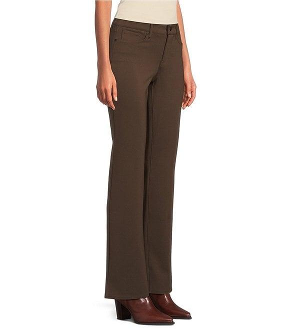 NYDJ Petite Size Marilyn 5-Pocket Straight Leg Stretch Ponte Pants Product Image