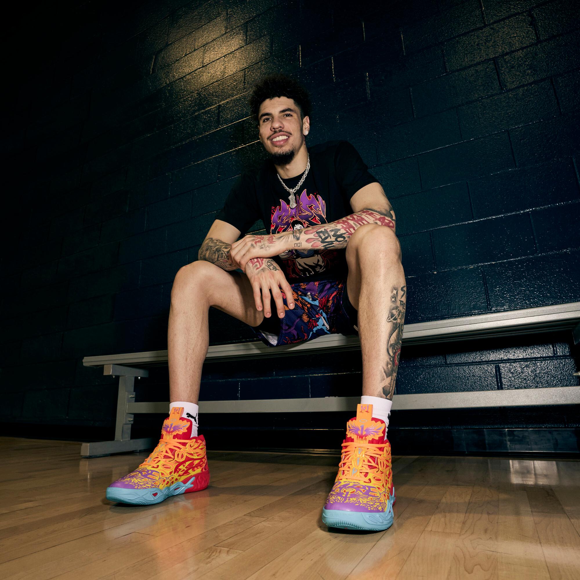 PUMA x LAMELO BALL MB.04 Phoenix Men's Basketball Shoes Product Image