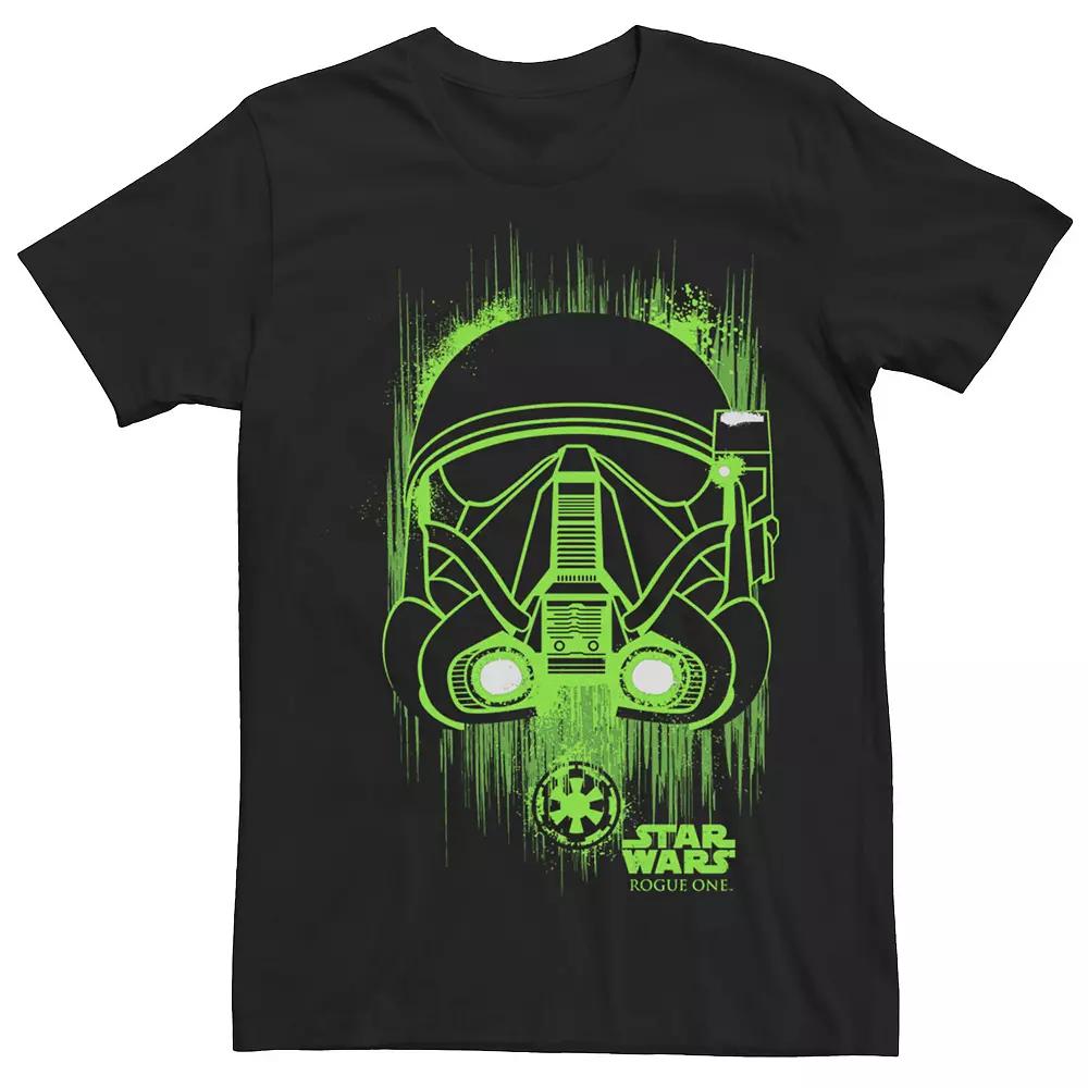 Men's Star Wars Rogue One Death Trooper Neon Helmet Graphic Tee,  Product Image