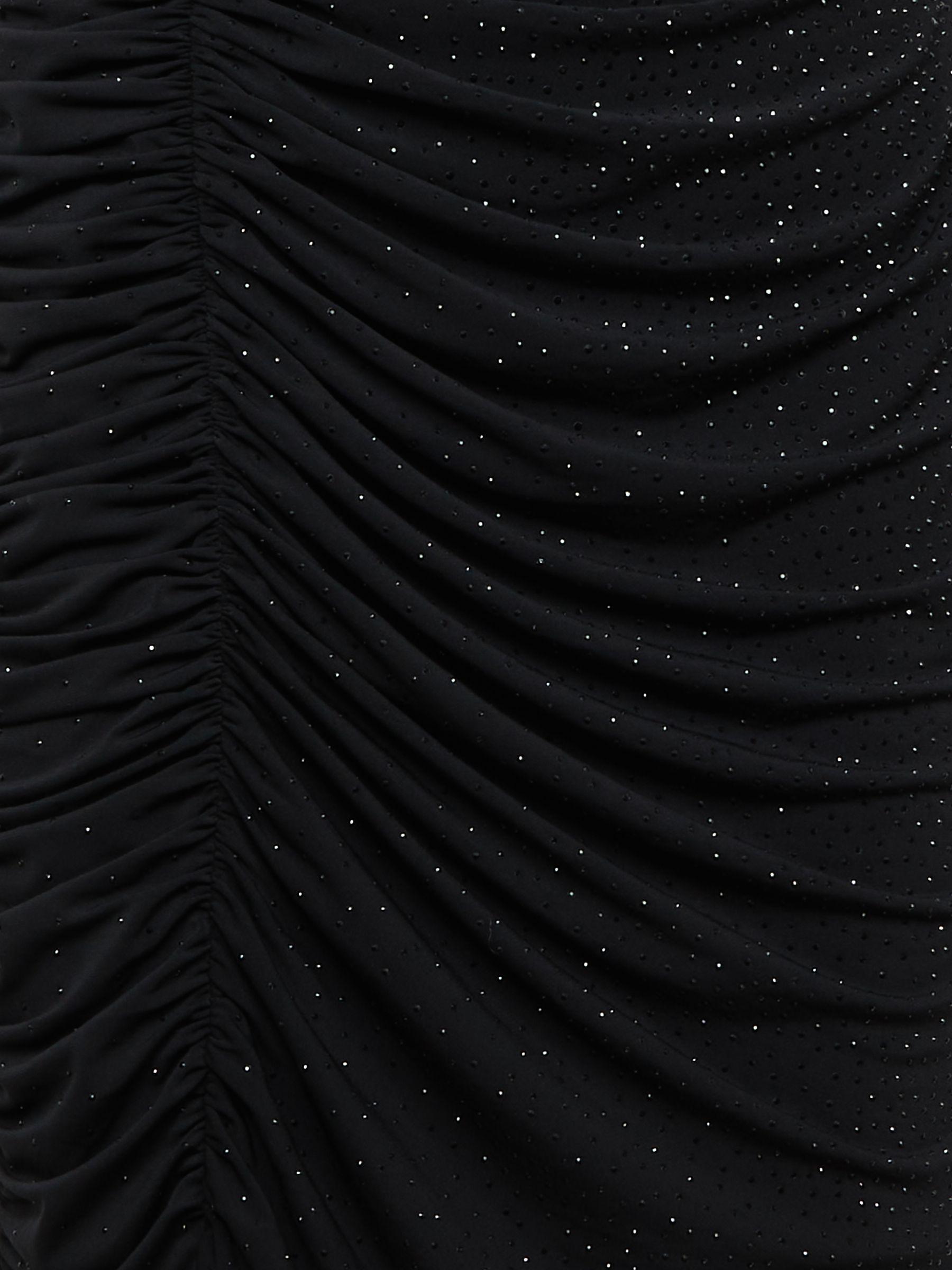 Halston Embellished Strapless Mini Dress in Black Product Image