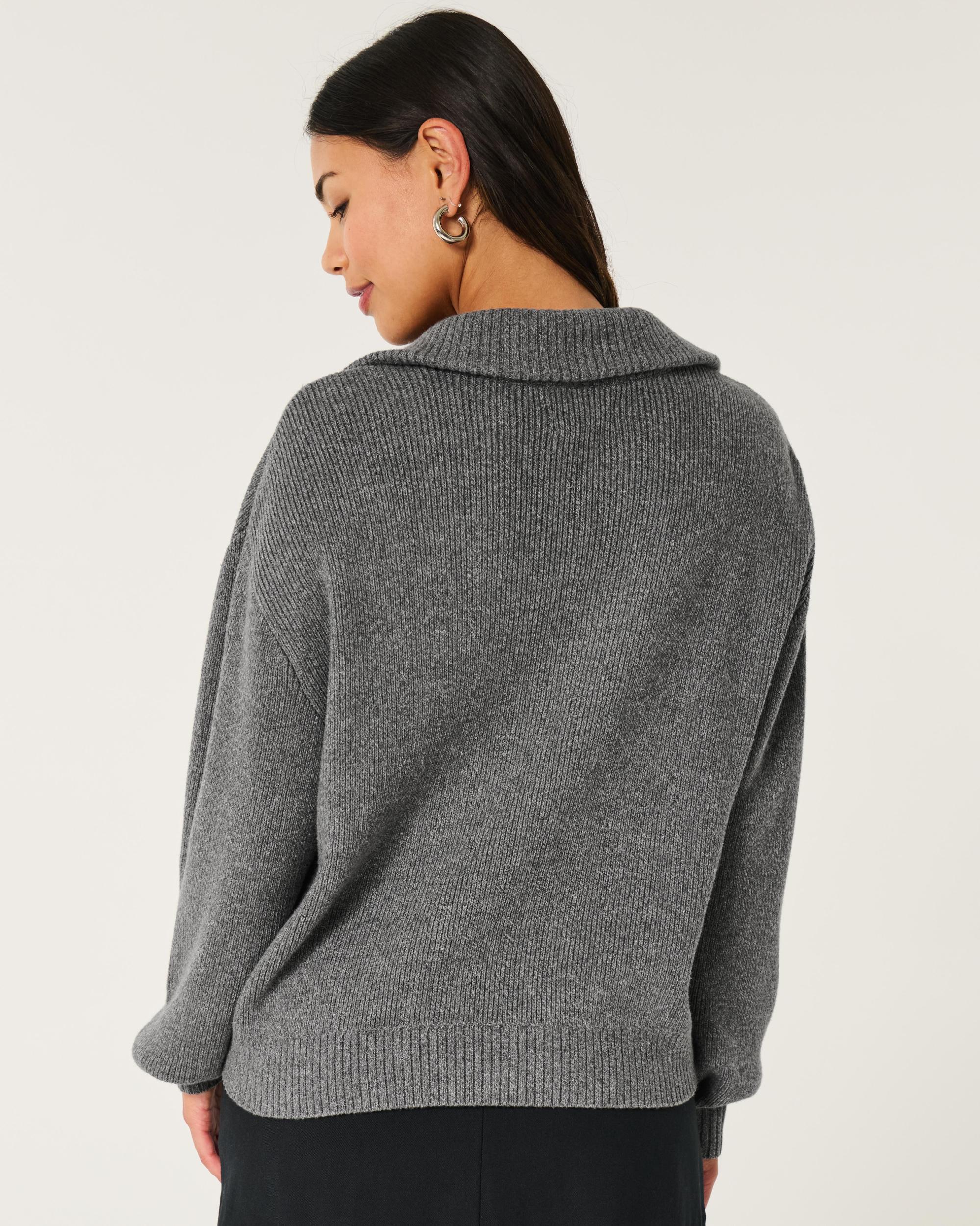 Oversized Half-Zip Sweater Product Image