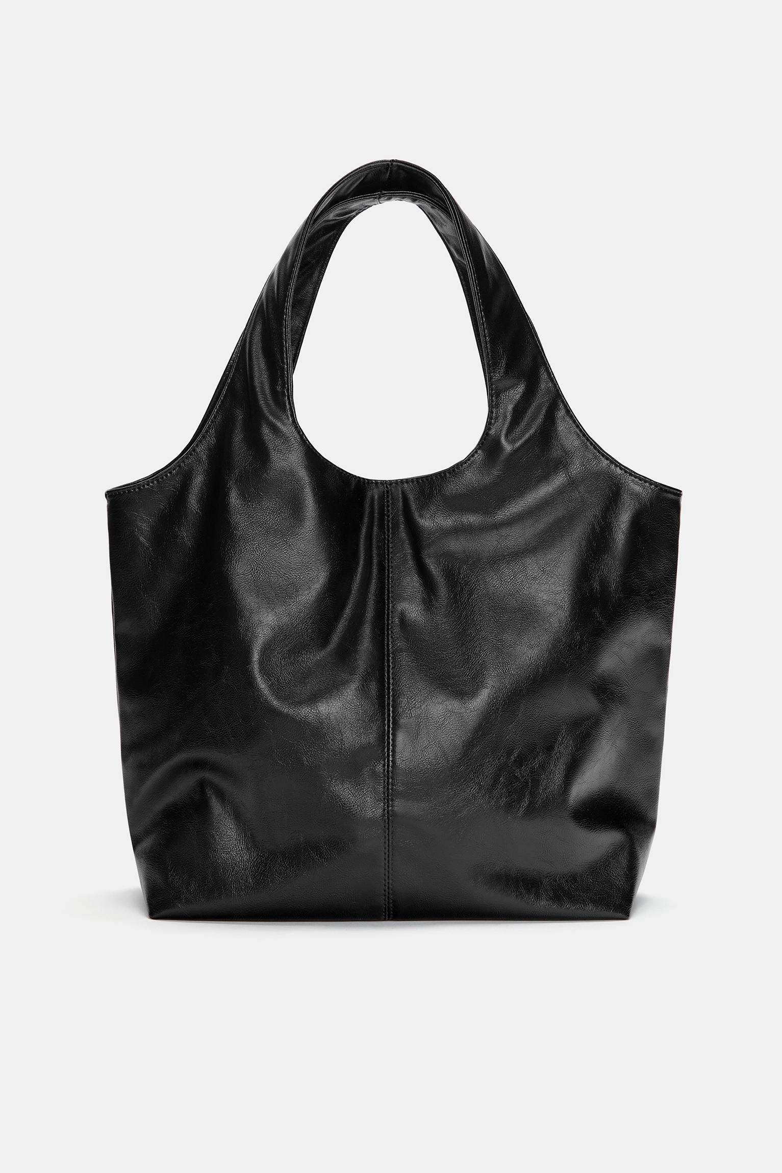 Faux leather shopper bag Product Image