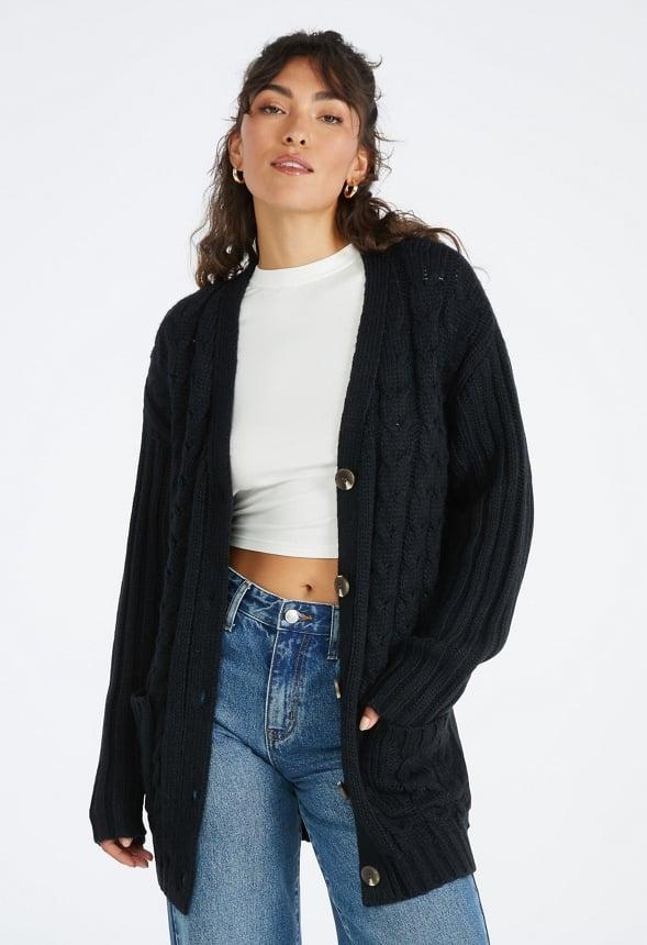 JustFab Margaux Platform Loafer Pump Womens Black/ White Size 8.5 Product Image