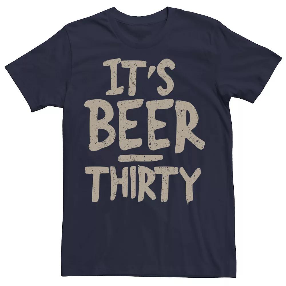 Big & Tall Beer Thirty Text Tee, Men's,  Product Image