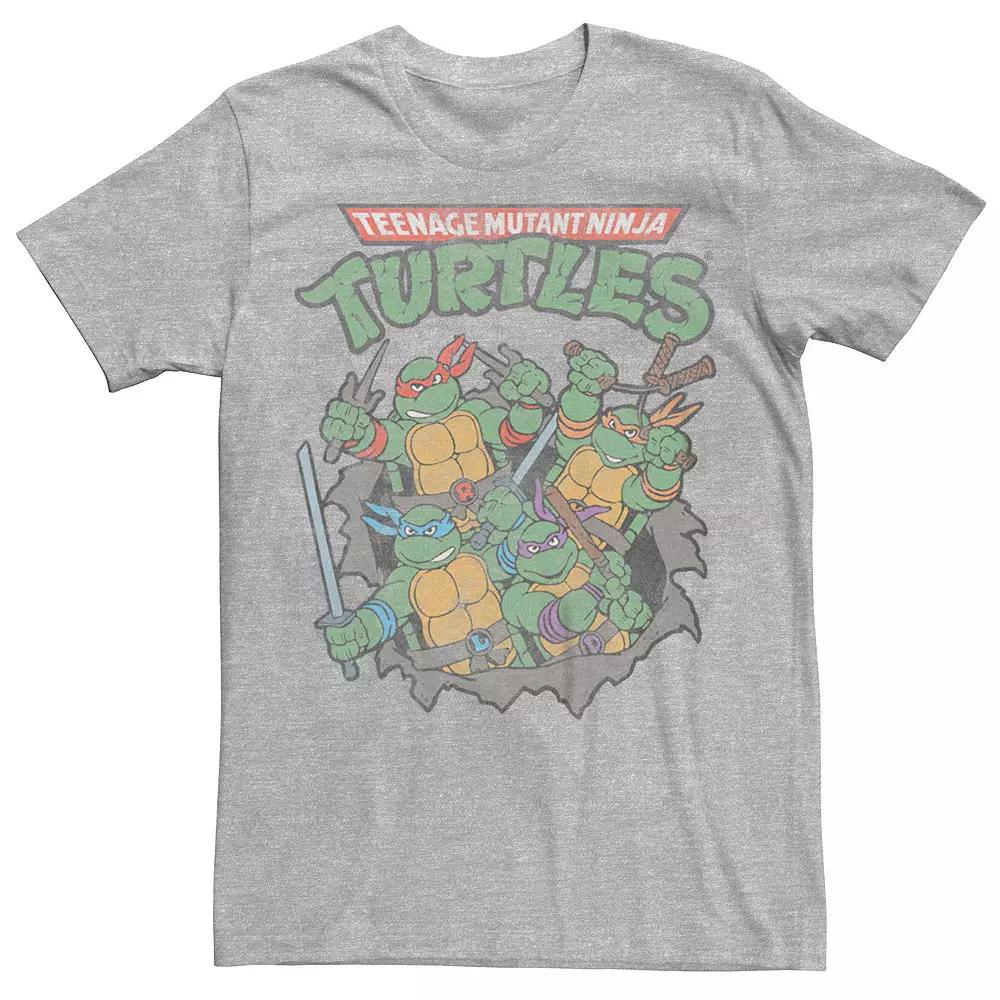 Men's Nickelodeon Teenage Mutant Ninja Turtles Distressed Poster Graphic Tee,  Product Image
