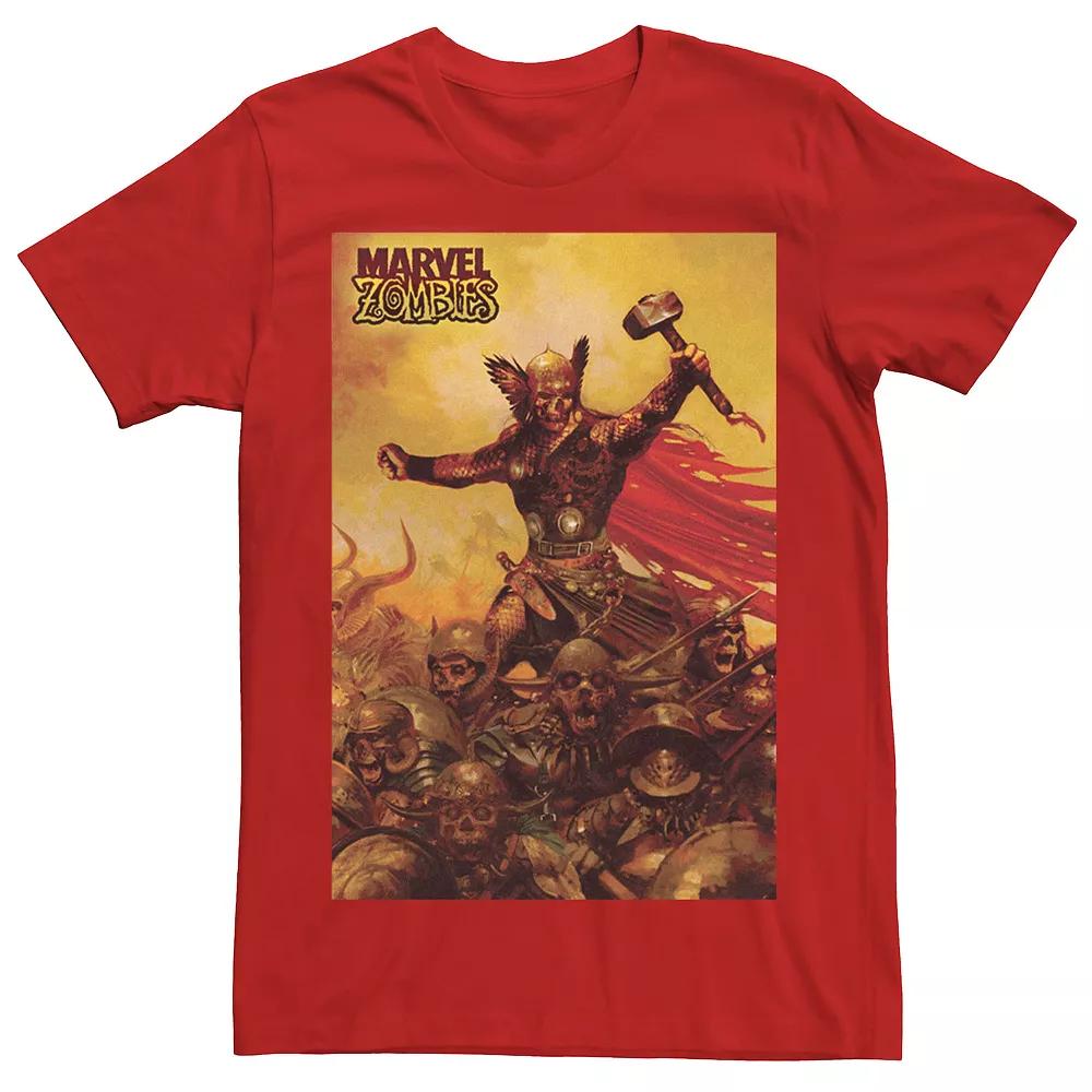 Men's Marvel Zombies Thor Zombie Poster Graphic Tee,  Product Image