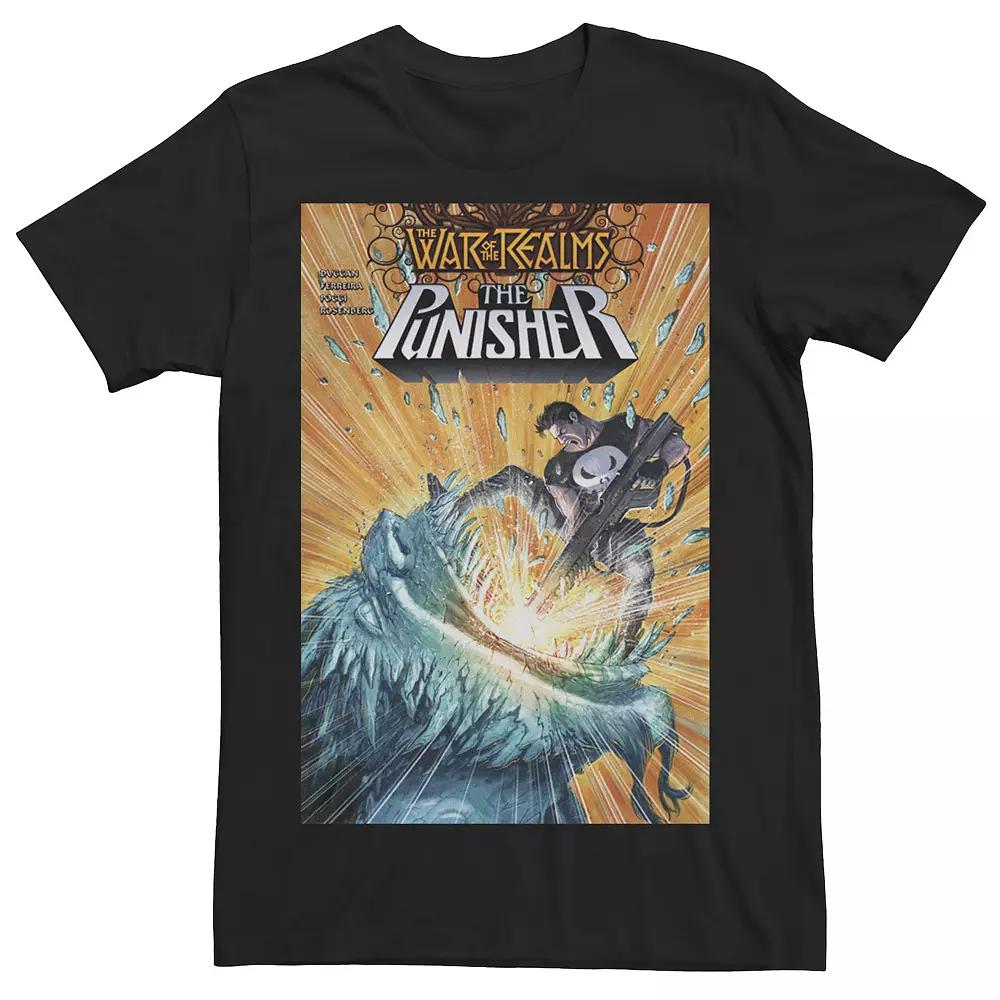 Men's Marvel The Punisher Avenger Of Midgard Comic Book Cover Tee,  Product Image
