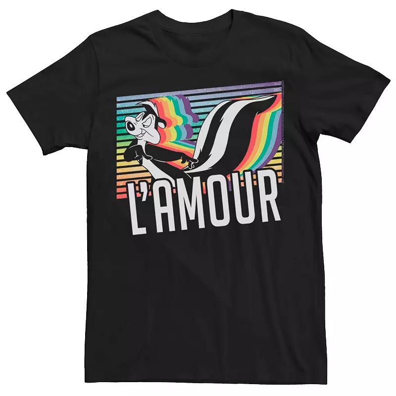 Adult Looney Tunes Pride Pepe Le Pew L'Amour Tee, Men's,  Product Image