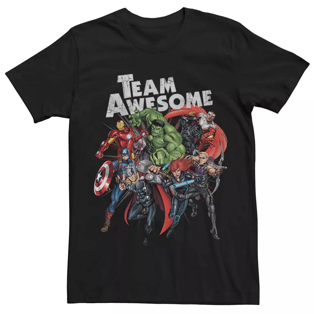 Men's Marvel Avengers Group Team Awesome Tee,  Product Image