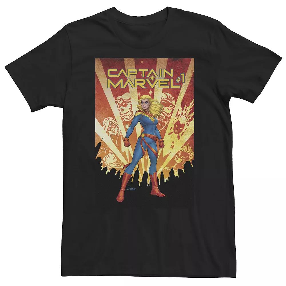 Big & Tall Marvel Comixology Captain Marvel Re-Entry Comic Cover Tee, Men's,  Product Image