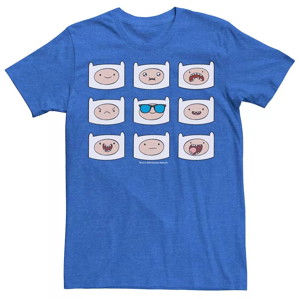 Men's Adventure Time Finn's Many Faces Grid Tee,  Product Image