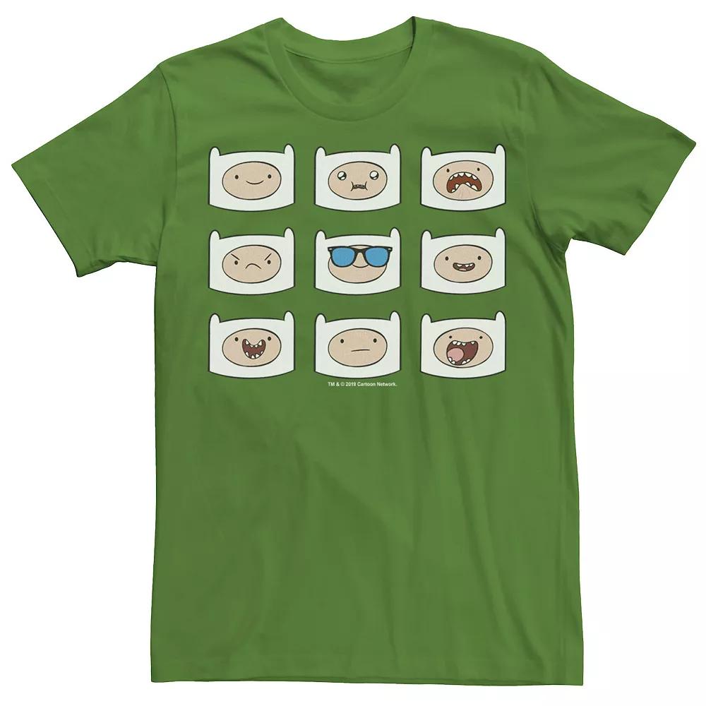 Men's Adventure Time Finn's Many Faces Grid Tee,  Product Image