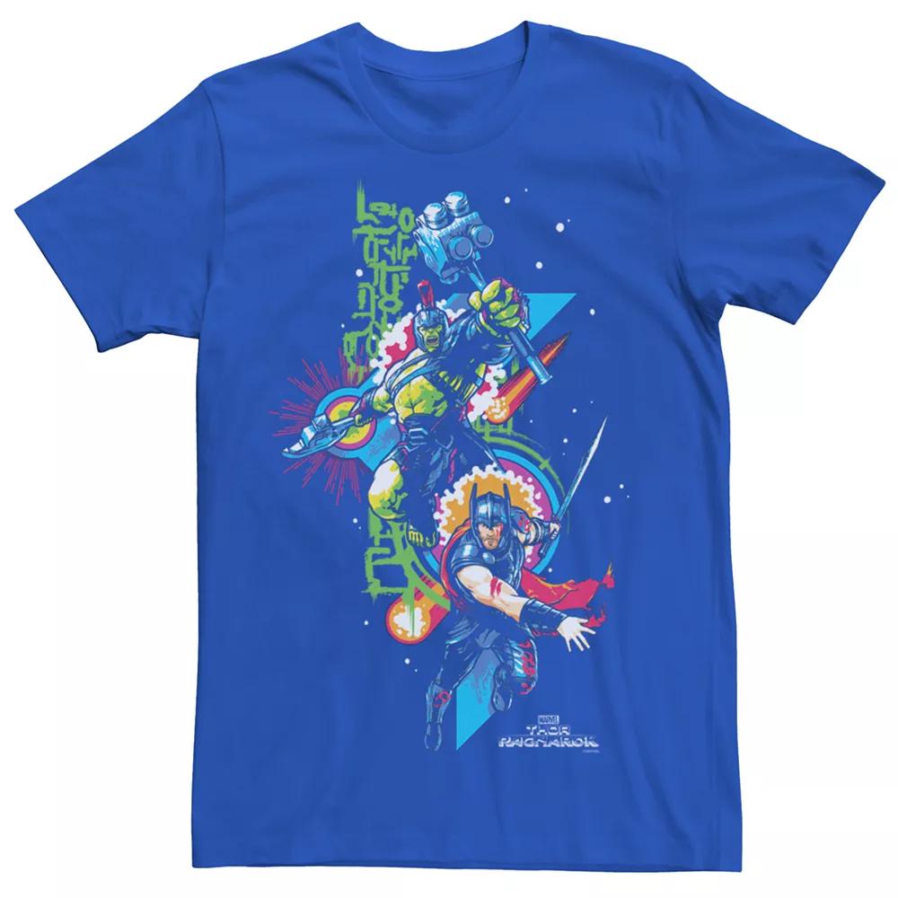 Men's Marvel Thor Ragnarok & The Incredible Hulk Burst Graphic Tee,  Product Image
