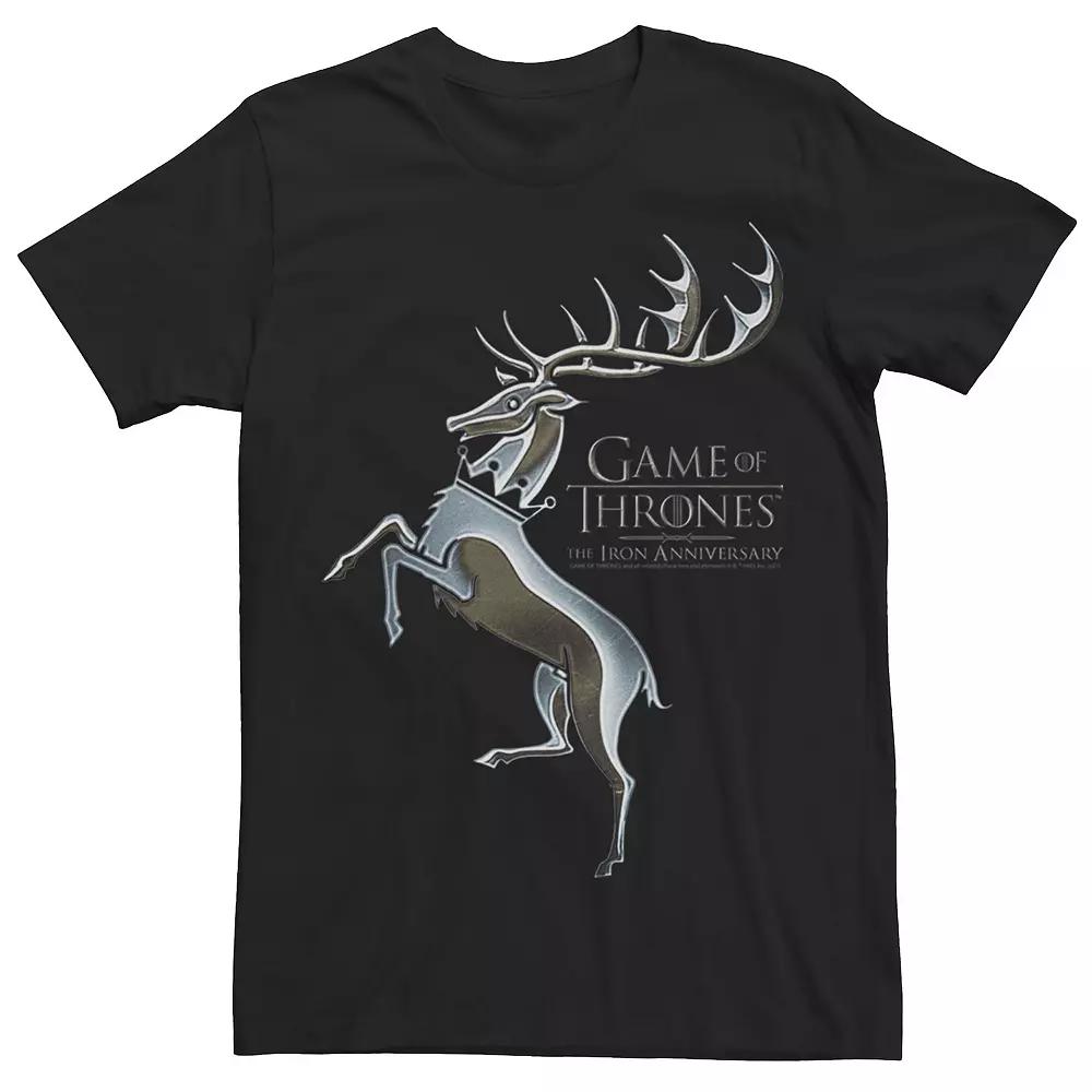 Men's Game Of Thrones Iron Anniversary Buck Logo Tee,  Product Image