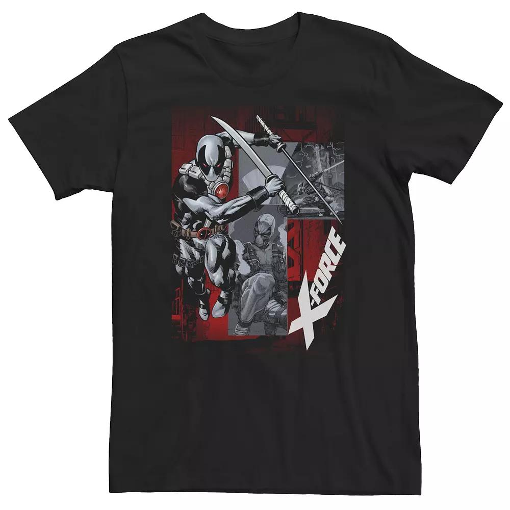 Big & Tall Deadpool X-Force Action Panels Tee, Men's,  Product Image