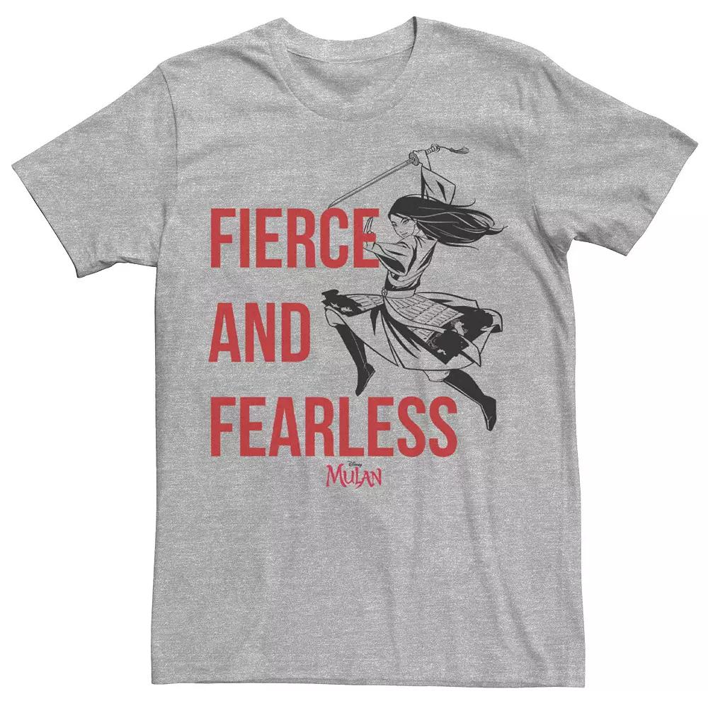 Disney's Mulan Live Action Fierce And Fearless Action Pose Men's Tee,  Product Image