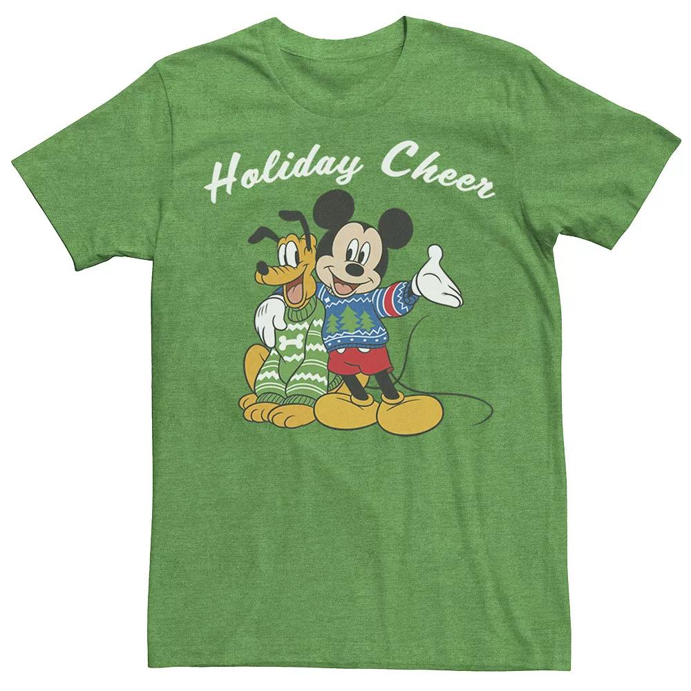 Disney's Mickey And Pluto Holiday Cheer Christmas Men's Tee,  Product Image