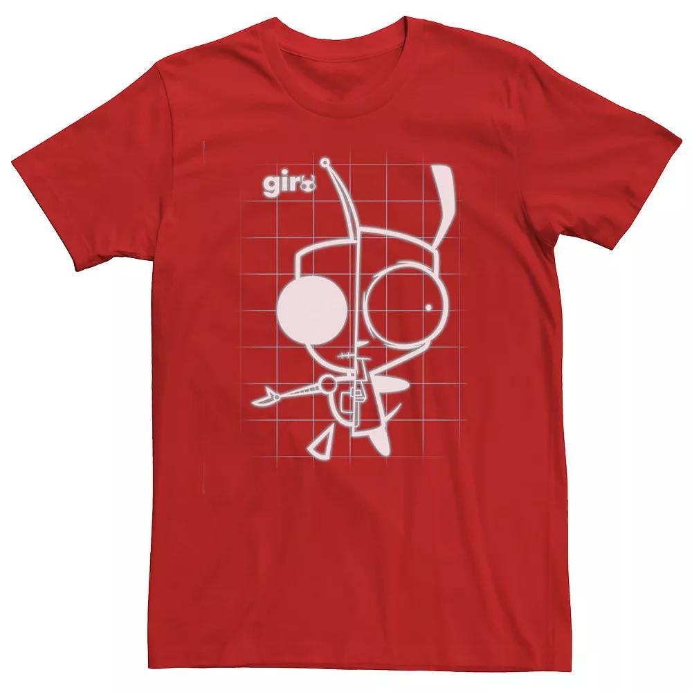 Men's Invader Zim Gir Schematic Tee,  Product Image