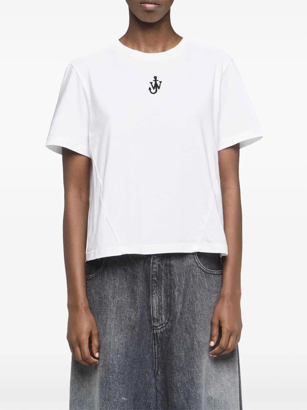 Anchor-embroidered T-shirt Product Image