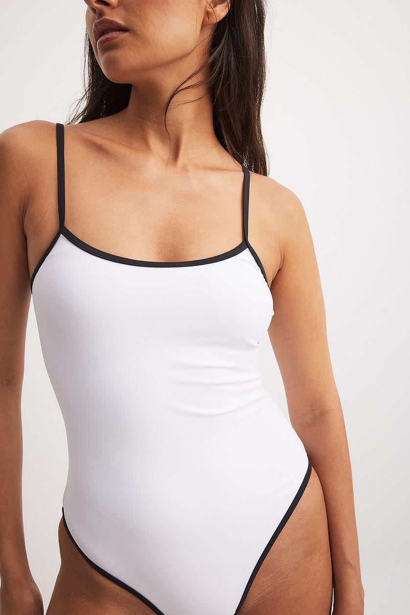 Contrast Binding Detail Swimsuit Product Image