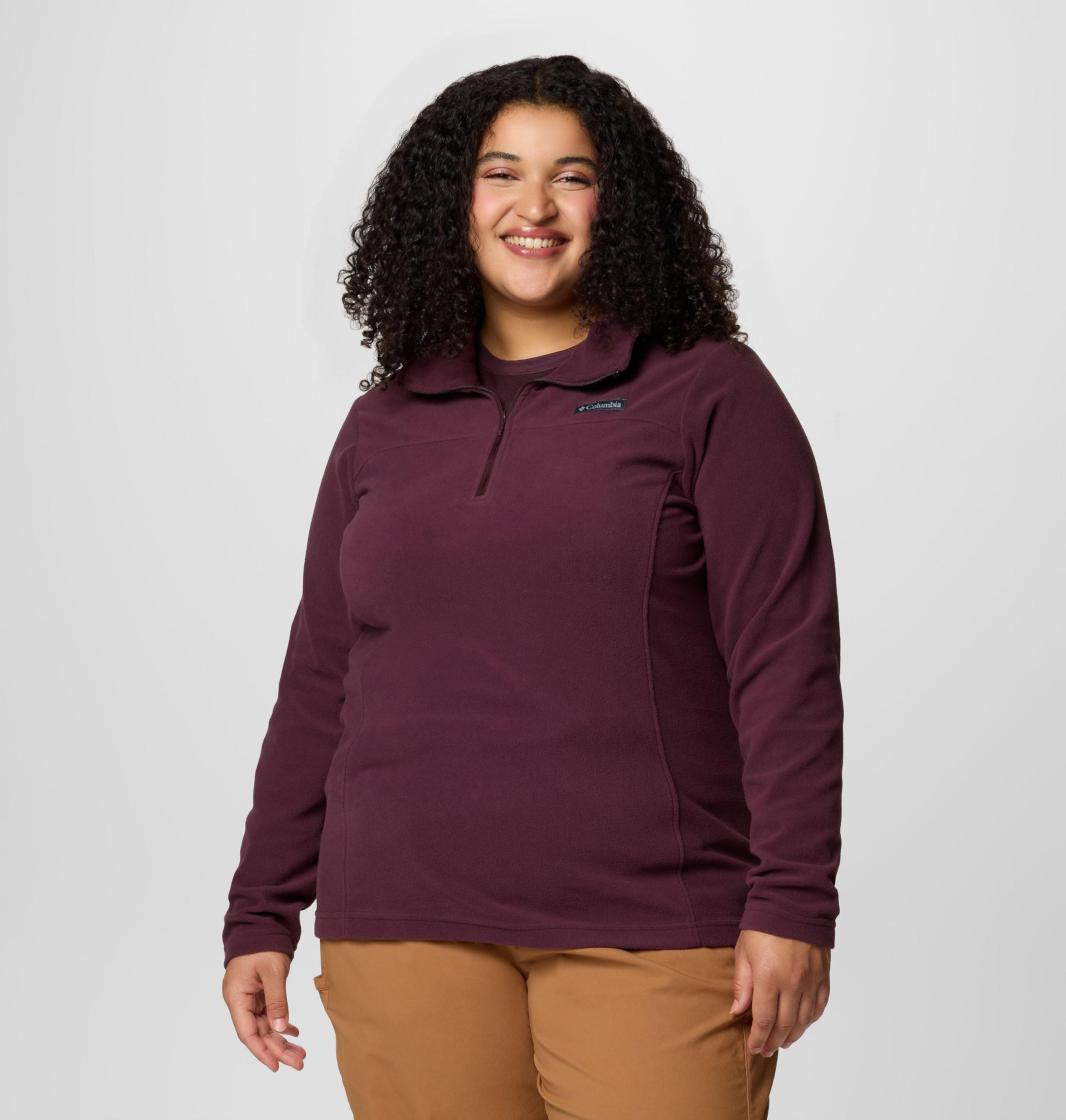 Columbia Womens Lake Aloha Half Zip Fleece Pullover - Plus Size- Product Image