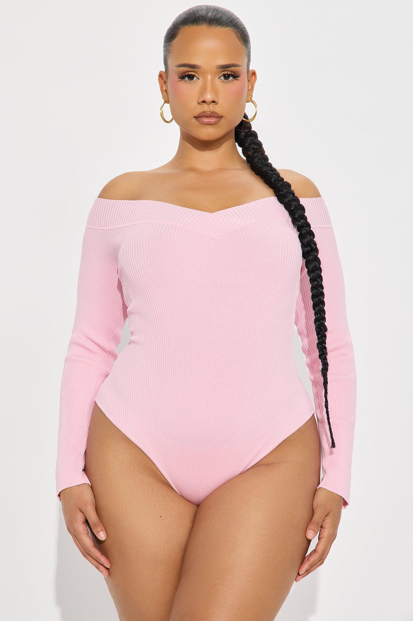 Sam Sweater Bodysuit - Pink Female Product Image